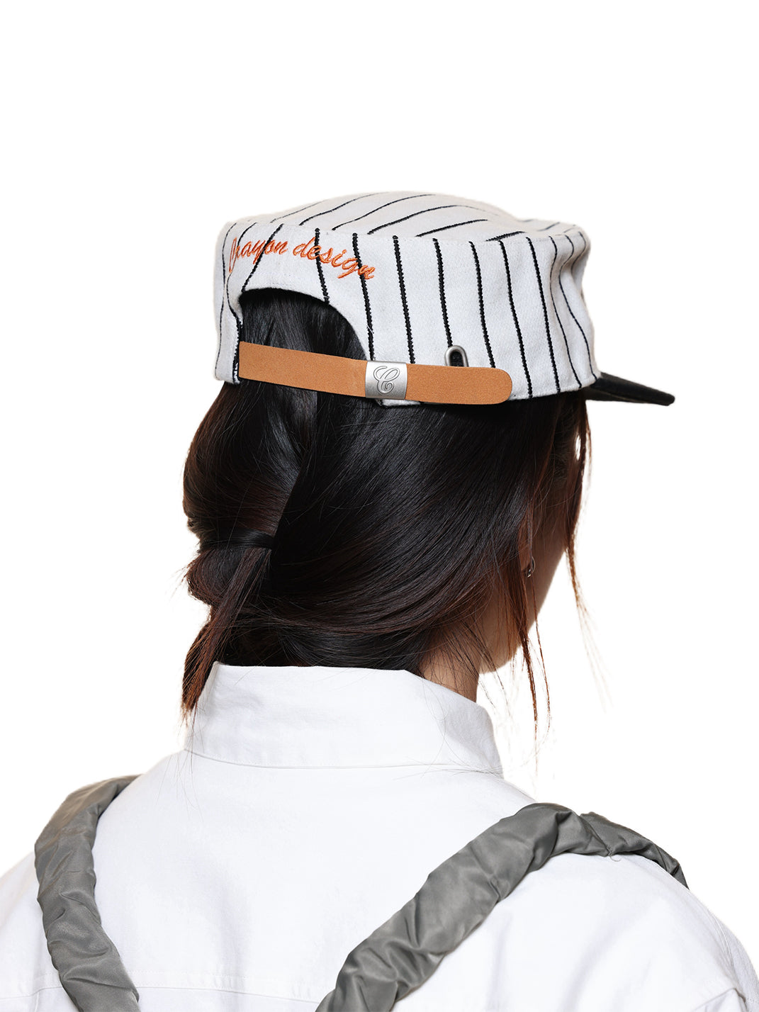 6CRAYON | Striped Wool Letter Embroidered Cap-Orange - PSYLOS 1, 6CRAYON | Striped Wool Letter Embroidered Cap-Orange, Hat, 6CRAYON•JAPAN, PSYLOS 1